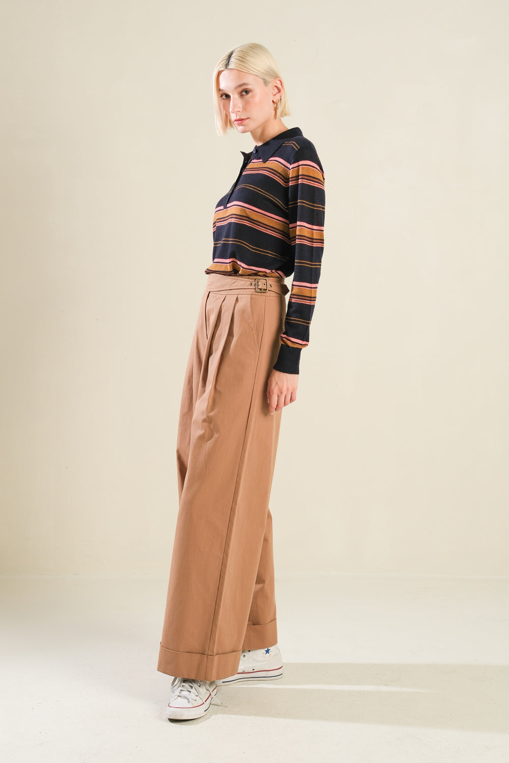 THE TIME IS RIGHT WOVEN PANTS Flying Tomato